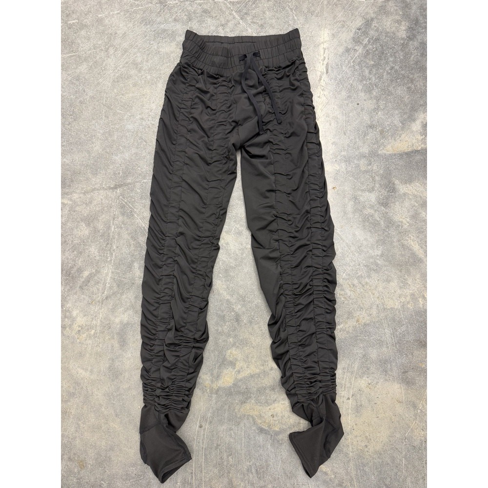 Agogie Resistance Training Pants Women Medium Black Ruched Wearable Tech Joggers